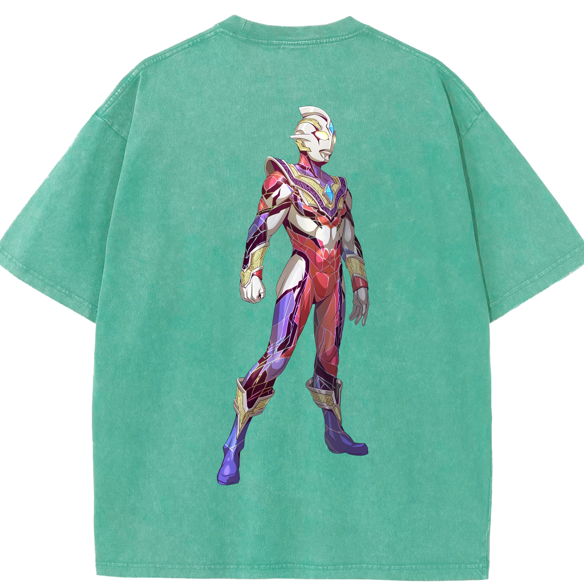 （画像用） ウルトラマン Ultraman 綿100% ヴィンテージ風 半袖Tシャツ（背面プリント）